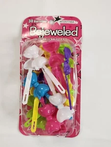 18 Vintage Girls Hair Barrettes Designer Collection Plastic 90s 80s Open Pkg - Picture 1 of 7