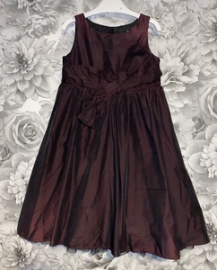 Niñas Edad 18-24 Meses - Bonito Vestido de Fiesta Borgoña - Imagen 1 de 3