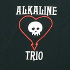 Alkaline Trio Band Black Shirt t shirt Sz Large HeartSkull CHICAGO Punk Vintage