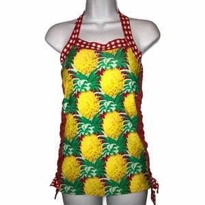 Lime Ricki Hawaiian Pineapple Tankini Medium - Picture 1 of 9