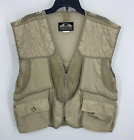Fieldline Shooting Vest Mens Large Olive Green Utility Pockets Zip Up Outdoor