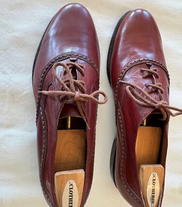 Cable & Co Shoes Mens 9D Brown  Italian Leather Dress elegant Pristine not worn - Picture 1 of 8