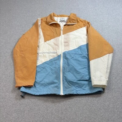 Jaqueta Urban Outfitters Feminina S Laranja Quebra-Vento Colorblock Zíper Completo Retrô Anos 90 - Imagem 1 de 4
