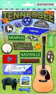 Tennessee -3D scrapbook stickers - Paper House STDM-2014 - Picture 1 of 1