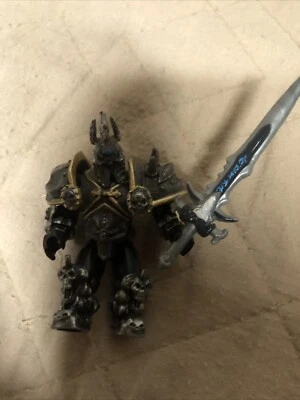 Mattel Mega Bloks World of Warcraft Arthas the Lich King 2012 Figure With Sword - Image 1 of 4