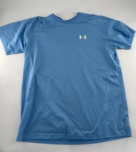 Under Armour Camicia Uomo Blu Chiaro Medio Sciolto Manica Corta Pullover Sportivo - Foto 1 di 6