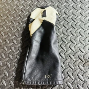CRU Driver Headcover Cuero Genuino JRC Negro/Blanco Head Cover z - Imagen 1 de 6