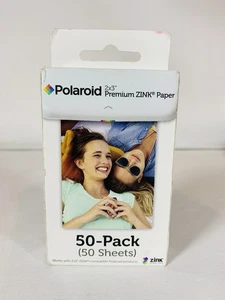 Polaroid 2 x 3 Carta Zincata Premium Confezione da 50 Fogli Inchiostro Zero - Foto 1 di 3