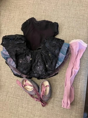 GOTY Marisol Nuevo en Caja Conjunto de Baile Foco Muñeca American Girl Conjunto de Tutú Púrpura Foto 1 de 4