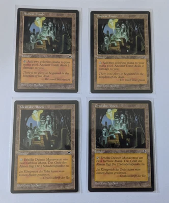 Magic the Gathering - 4x Ancient Tomb (2x En, 2x DE) from Tempest, MTG Land - Image 1 of 4