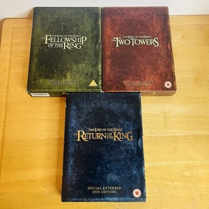 Lord of The Rings Extended Trilogy DVD Collection Fantasy Adventure Series - Picture 1 of 9