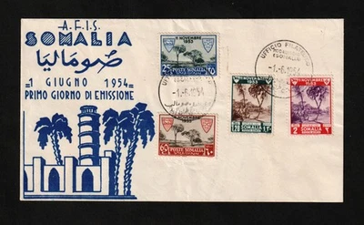 SOMÁLIA, FDC A.F.I.S., 1954 - Imagem 1 de 2