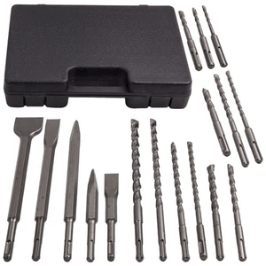 Drill Bits Chisel Hammer Bull Point Fit for SDS Plus Rotary Concrete Tool Set - Picture 1 of 7