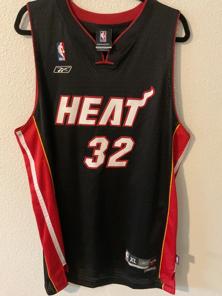 Reebok Authentics Miami Heat Shaquille O’Neal #32 Black Stitched Jersey Adult XL - Image 1 of 4