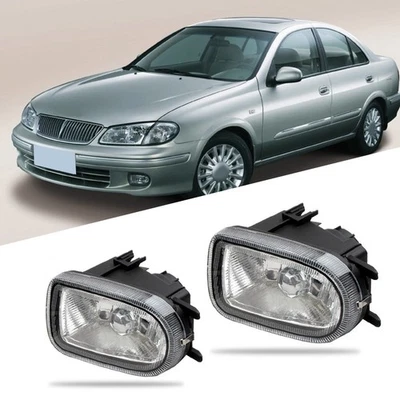 Halogen Front Bumper Fog Lights for Nissan Sunny For Sentra N16 Cars 99 02 - Image 1 of 4