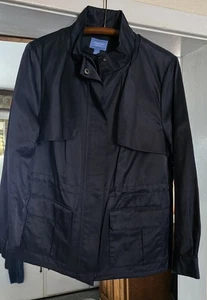 Simply Vera Vera Wang Damen Utility Jacke XL blau Reißverschluss vorne Druckknopfkragen - Bild 1 von 8