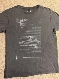 Radiohead Limited Run Knives Out Lyric Print Shirt W.A.S.T.E. Schwarz XL - Bild 1 von 5