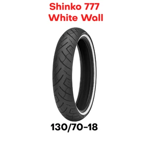 New Shinko 777 SR777 Motorcycle Tire Front White 130/70-18 18" 130 70 18 HD 69H - Picture 1 of 3