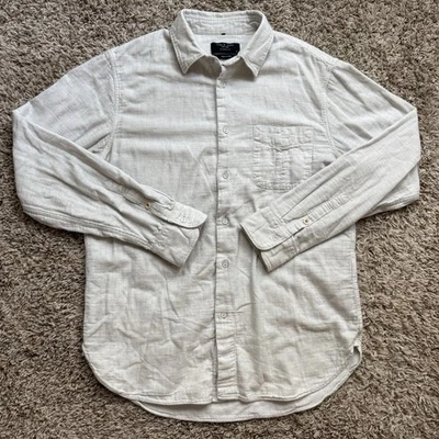 Camisa con botones Rag & Bone Off White LS calce clásico algodón para hombre talla mediana Foto 1 de 4