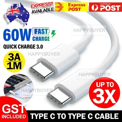 1/3X Type C to USB-C Cable Fast Charging For iPhone 16 15 Pro Max Plus iPad Air - image 1 of 4
