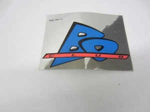 Vintage 1990's BO CLUB Sticker Bo Jackson General Mills Cereal Premium CHROME - Picture 1 of 4