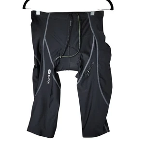 Sugoi Cycling Shorts sz L Mens RS Knicker Black Bike 3/4 Padded In 15" Out 22" - Picture 1 of 11