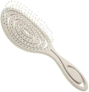 Detangle Hairbrush Soft Flexible Bristles Detangling Wet Dry Hair White - Picture 1 of 4