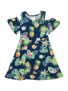 Arizona Jean Company Girls Blue Dress 6 - Picture 1 of 2