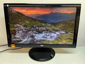 AOC TFT22W90PS 22" Computer Gaming Monitor F22 DCR w/Power Cord & VGA Cable! - Picture 1 of 5