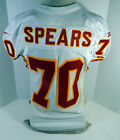 1997 Kansas City Chiefs Marcus Spears #70 Game Issued White Jersey 46 DP17054