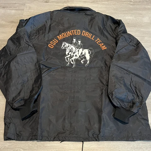 Vintage Oregon State Beavers Bomber Rain Jacket Drill Team Size XL 90s Cover
