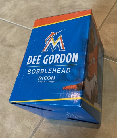 Dee Gordon Florida Marlins Bobble Head NEW in original box Cover