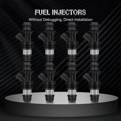 8 piezas para inyectores de combustible Chevrolet Silverado 1500 GMC Sierra 1500 1999 2000 4,8 L Foto 1 de 4