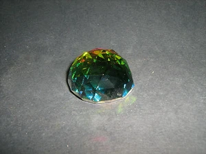 Mezza Sfera Cristallo Peacock GLASS CRYSTAL COLOUR ORNAMENT 109202-50 - Bild 1 von 1