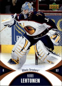 2006-07 UD Mini Jersey Collection Hockey #5 Kari Lehtonen