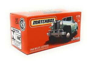 Matchbox Power Grabs no 67 Willys Jeepster green 1948 Superfast 2021 box