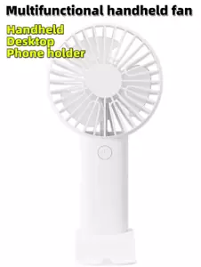 1pc Plastic Mini Fan, Simple White Portable Handheld Fan For Summer - NEW - Picture 1 of 12