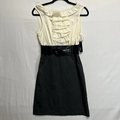 ALYX Women's Dress Sz 6 Bodice Midi Belted Sleeveless Ruffled Sun Dress - Image 1 of 4