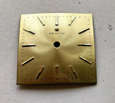 Orologio quadrato quadrante Zenith champagne 25,9/26 mm vintage quadrante n. 6 - Immagine 1 di 3