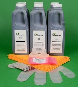 HP Enterprise M604dn M604n M606dn M606x 6-Toner Refill Kit with Chips. 3000gr. - Zdjęcie 1 z 1