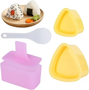 3 PCS Onigiri Mould, Yeelua Triangle Sushi Mold Rice Ball Maker Kit Non-Stick/UK - Picture 1 of 7