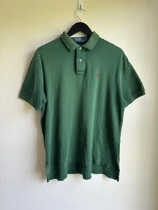 Polo Ralph Lauren Men's Polo Shirt Green Medium Pony Logo - Picture 1 of 14