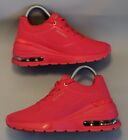 Skechers Million Air Elevated Air Womens Red Platform Trainers Athletic US 6.5