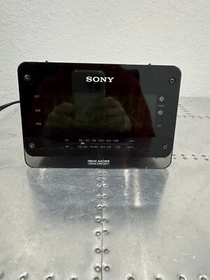 Sony Dream Machine Alarm Clock Radio Model ICF-C414 Black Gently Used - Image 1 of 4