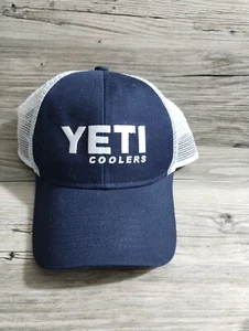 Yeti Coolers Snapback Trucker Sombrero Gorra Malla Espalda Ajustable Azul Blanco Unisex  - Imagen 1 de 5