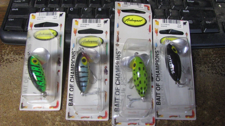 Arbogast Jitterbug Perch With Lips Fishing Lure 1/4 Oz 2.5"