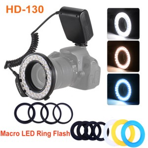 HD-130 Macro LED Ring Flash Light for Canon Nikon Canon Pentax Olympus Panasonic