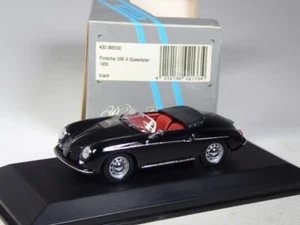 (SB-69) Minichamps 430065530 Porsche 356 A Speedster 1956 nero in 1:43 in IMBALLO ORIGINALE - Foto 1 di 2
