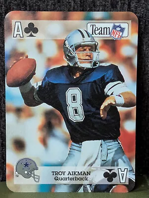 Troy Aikman - 1992 Sport Decks Team NFL Star Playing Card #AC Dallas Cowboys HOF - Image 1 of 2