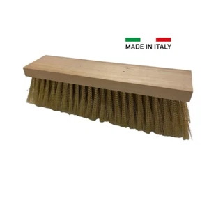 SPAZZOLA FORNO A LEGNA PIZZA 270x65x20 RICAMBIO LEGNO OTTONE - Foto 1 di 2